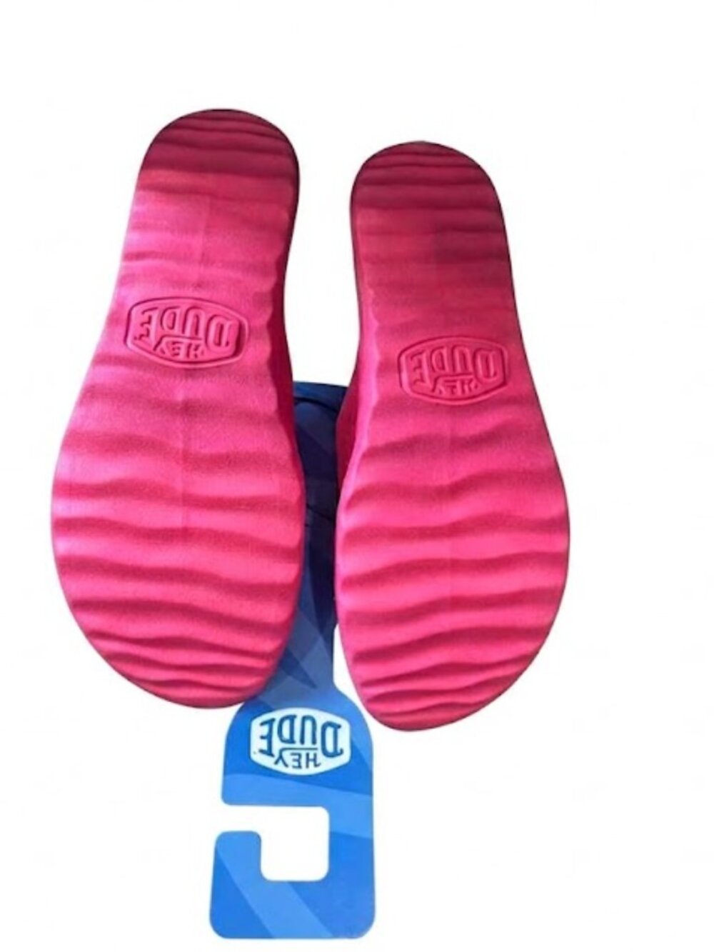 NWT Hey Dude Christi Electric Pink Slides Sandals Women's Size 8 - Picture 5 of 5